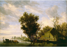 SO XIV-87 Salomon van Ruysdael - Říční krajina