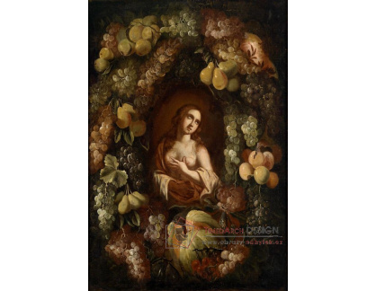 VKZ 458 Neznámý autor - Marie Magdalena obklopená ovocnou girlandou 