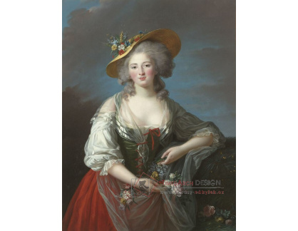 PORT-127 Elisabeth Vigee-Lebrun - Portrét princezny Alžběty