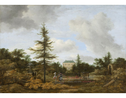 D-7305 Jacob van Ruisdael - Venkovský dům v parku