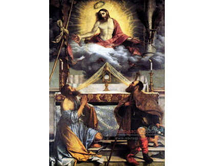 VSO1398 Moretto da Brescia - Kristus a světci