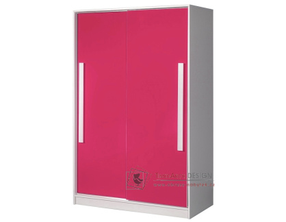 GULLIWER 12, šatní skříň s posuvnými dveřmi 120cm, výběr barev