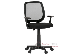 KA-W022 BK, kancelářská židle, látka mesh černá