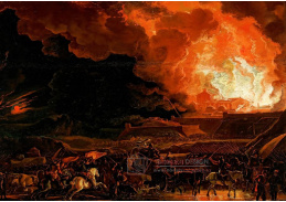 A-1854 Abraham Hondius - Noční požár