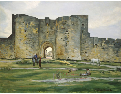 A-3456 Frédéric Bazille - Královnina brána v Aigues-Mortes