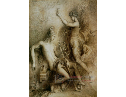 VF292 Gustave Moreau - Hesiod a múza