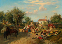 DDSO-1876 Wilhelm Emele - Návštěva ve vesnici