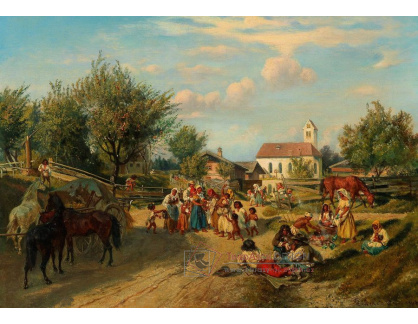 DDSO-1876 Wilhelm Emele - Návštěva ve vesnici