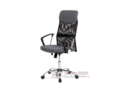 KA-E301 GREY, kancelářská židle, látka šedá / látka mesh černá