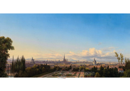 A-2600 Johann Heinrich Hintze - Pohled na Vídeň ze zahrad Belvedere