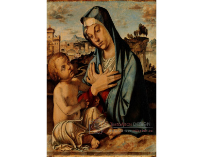 KO V-389 Bartolomeo Montagna - Madonna a dítě