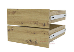 Zásuvky 43x60cm do skříně - sada 2ks, dub artisan