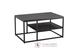 BARMIO, konferenční stolek 90x60cm, černá / grafit