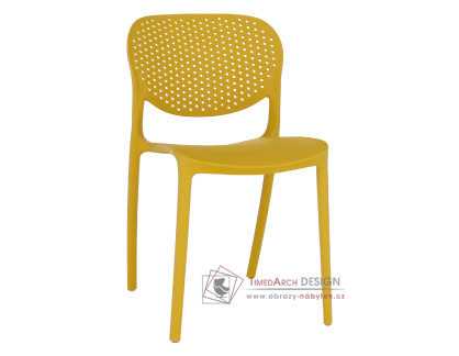 FEDRA NEW, židle, plast žlutý