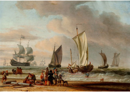 A-1856 Abraham Storck - Výhled na pláž