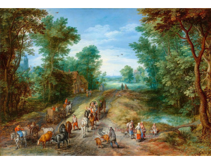 A-2241 Jan Brueghel - Lesní krajina s postavami
