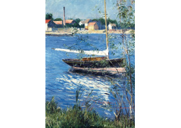 A-4823 Gustave Caillebotte - Loď kotvící na Seině v Argenteuil