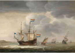 VH470 Jacob Gerritz Loef - Lodě u pobřeží