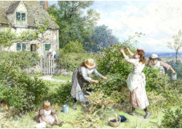 KO IV-457 Myles Birket Foster - Děti sbírající ostružiny