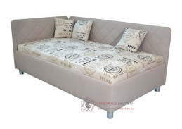 SORBONA, čalouněná postel válenda 90x200cm, výběr provedení