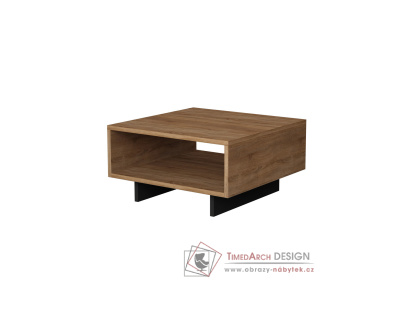HOLA, konfereční stolek 60x60cn, antracit / dub