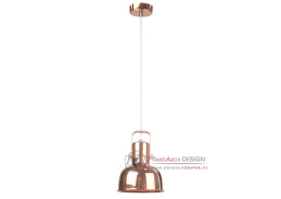 AVIER 3, závěsná lampa v retro stylu, rose gold