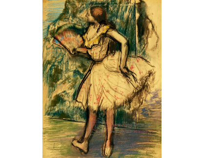 A-189 Edgar Degas - Tanečnice s vějířem