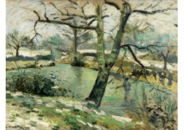 A-1656 Camille Pissarro - Etang de Montfoucault v zimě