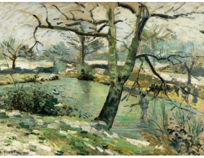 A-1656 Camille Pissarro - Etang de Montfoucault v zimě