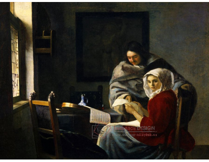 DDSO-2407 Johannes Vermeer - Dívka v přestávce výuky hudby