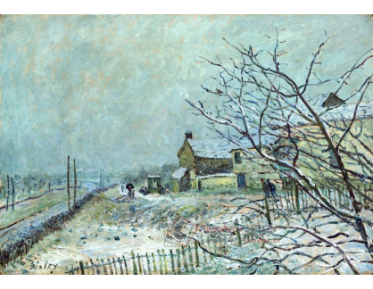 A-1905 Alfred Sisley - První sníh ve Veneux-Nadon