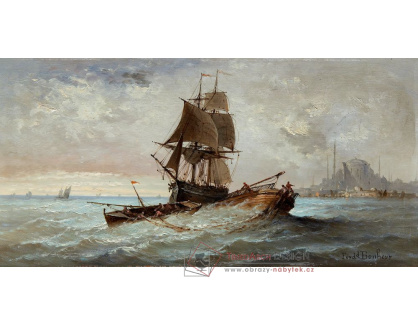 A-3135 Ferdinand Bonheur - Rybářská plavidla u Konstantinopole