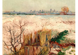 A-32 Vincent van Gogh - Zasněžená krajina s Arles v pozadí