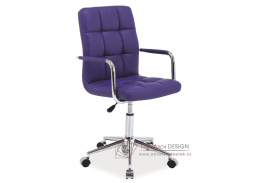 Q-022, kancelářská židle, ekokůže fialová