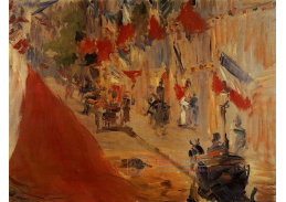 VEM 22 Édouard Manet - Rue Mosnier s vlajkami