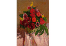 VKZ 535 Roderic O'Conor - Smíšené květiny na růžové látce