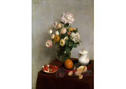 VKZ 2 Henri Fantin-Latour - Zátiší s květinami a ovocem