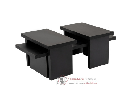 SANCTUARY, konferenční stolek 110x60cm, černé dřevo