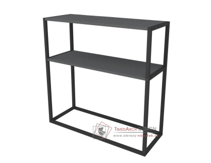 VARZIM, konzolový stolek, černá / antracit