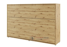 REBECCA BC-05, výklopná postel široká 120x200cm, dub artisan