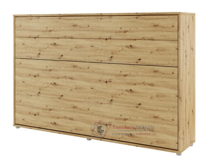 REBECCA BC-05, výklopná postel široká 120x200cm, dub artisan
