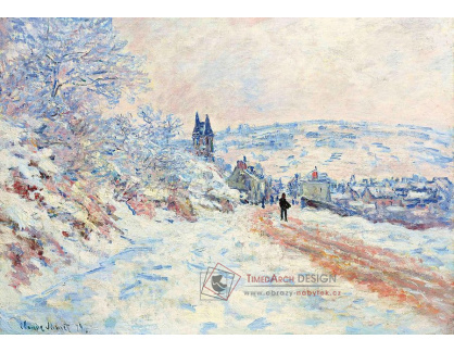 A-318 Claude Monet - Cesta do Vétheuilu v zimě