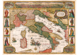 A-3391 Cornelis Danckerts - Mapa Italie roku 1640