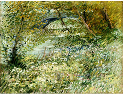 VR2-193 Vincent van Gogh - Břehy Seiny u Pont de Clichy na jaře
