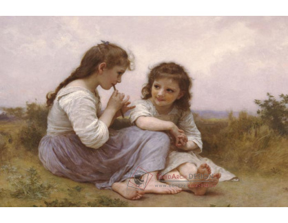 R15-161 Adolph William Bouguereau - Dvě děvčátka