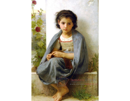 R15-89 Adolph William Bouguereau - Mladá pletařka