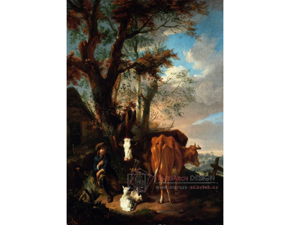 A-2949 Pieter van Bloemen - Pastevec s dobytkem a ovcemi