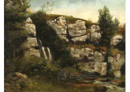 A-3486 Gustave Courbet - Krajina s vodopádem