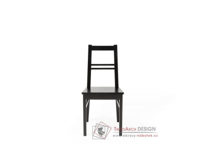 Z205 DARA, jídelní židle celodřevěná, černá