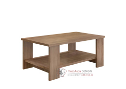 BERNARDO, konferenční stolek 90x55cm, dub craft dunkel